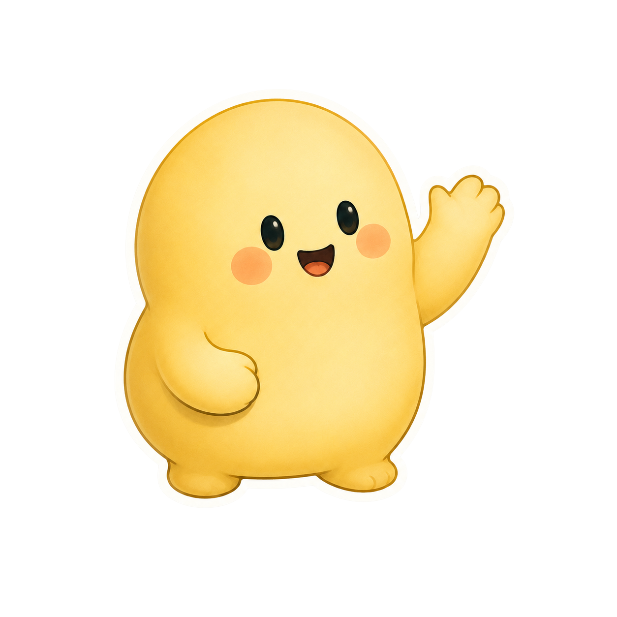 Dodeez mascot waving hello